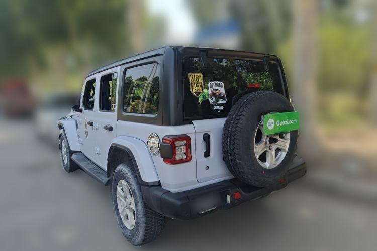 Used Jeep Wrangler 2018 2.0T Sahara Four-Door Edition Rear Left 45 Deg