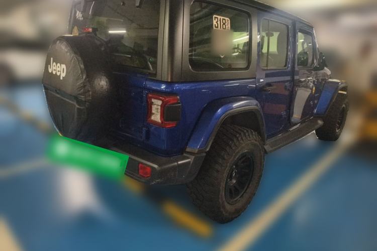 Used Jeep Wrangler 2018 2.0T Sahara Four-Door Edition Rear Right 45 Deg