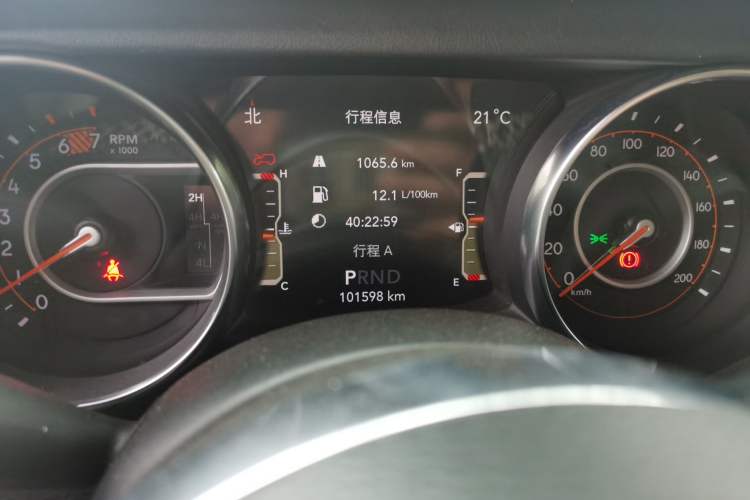 Used Jeep Wrangler 2018 2.0T Sahara Four-Door Edition Instrument Cluster