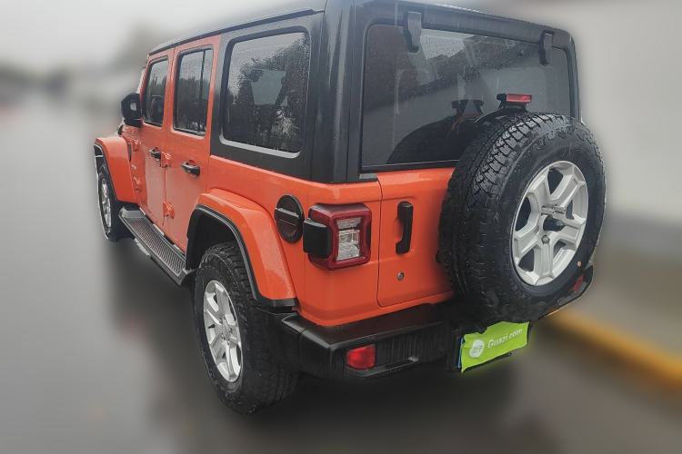 Used Jeep Wrangler 2018 2.0T Sahara Four-Door Edition Rear Left 45 Deg