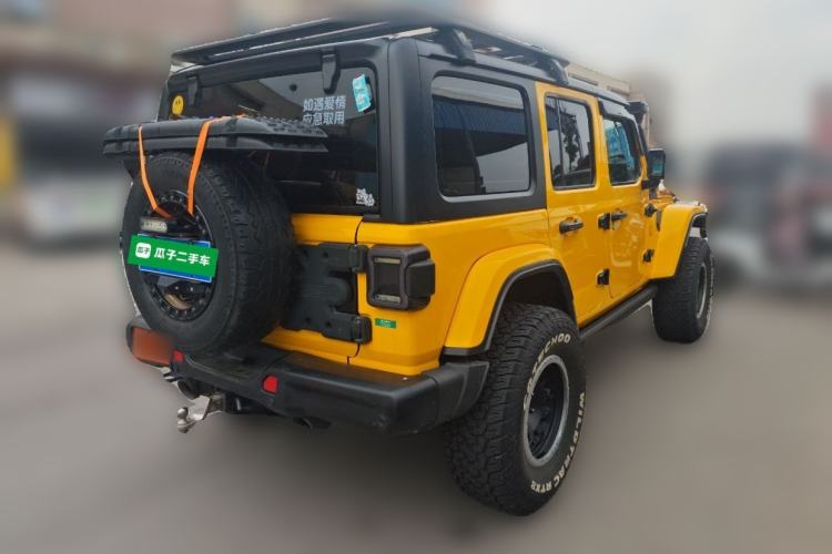 Used Jeep Wrangler 2018 2.0T Sahara Four-Door Edition Rear Right 45 Deg