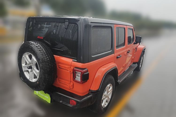 Used Jeep Wrangler 2018 2.0T Sahara Four-Door Edition Rear Right 45 Deg