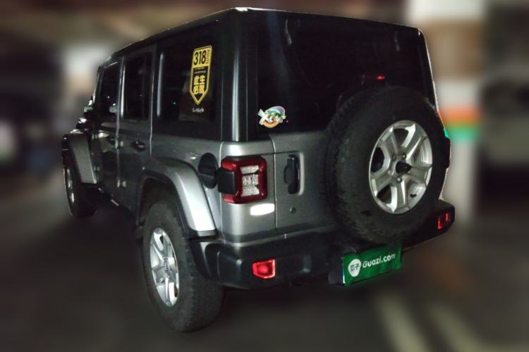 Used Jeep Wrangler 2018 2.0T Sahara Four-Door Edition Rear Left 45 Deg
