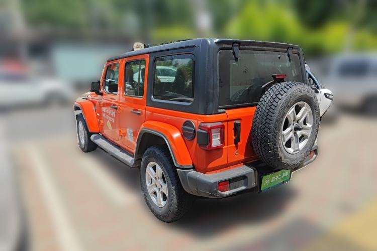 Used Jeep Wrangler 2018 2.0T Sahara Four-Door Edition Rear Left 45 Deg