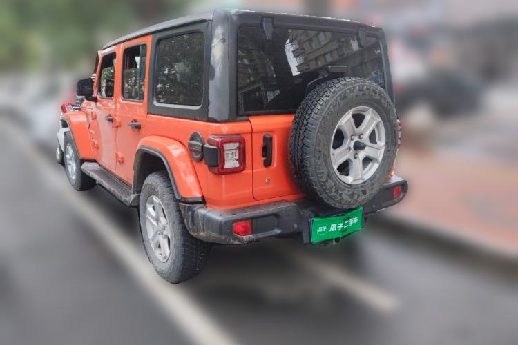 Used Jeep Wrangler 2018 2.0T Sahara Four-Door Edition Rear Left 45 Deg