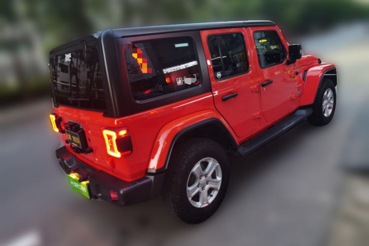 Used Jeep Wrangler 2018 2.0T Sahara Four-Door Edition Rear Right 45 Deg