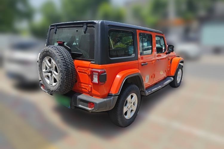 Used Jeep Wrangler 2018 2.0T Sahara Four-Door Edition Rear Right 45 Deg