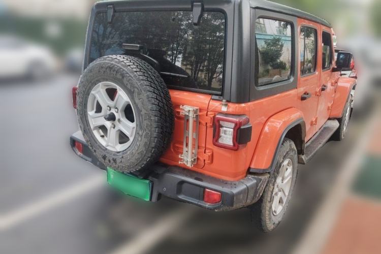 Used Jeep Wrangler 2018 2.0T Sahara Four-Door Edition Rear Right 45 Deg