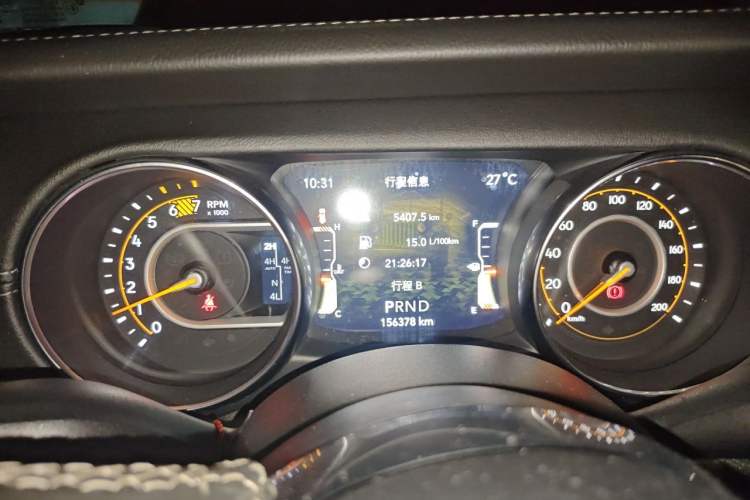 Used Jeep Wrangler 2018 2.0T Sahara Four-Door Edition Instrument Cluster