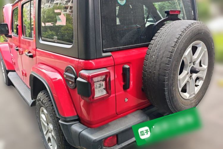 Used Jeep Wrangler 2018 2.0T Sahara Four-Door Edition Rear Left 45 Deg
