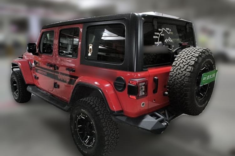 Used Jeep Wrangler 2018 2.0T Sahara Four-Door Edition Rear Left 45 Deg