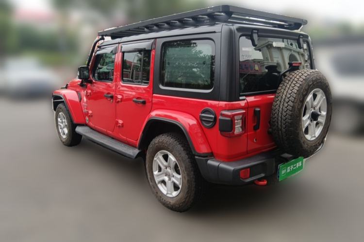 Used Jeep Wrangler 2018 2.0T Sahara Four-Door Edition Rear Left 45 Deg