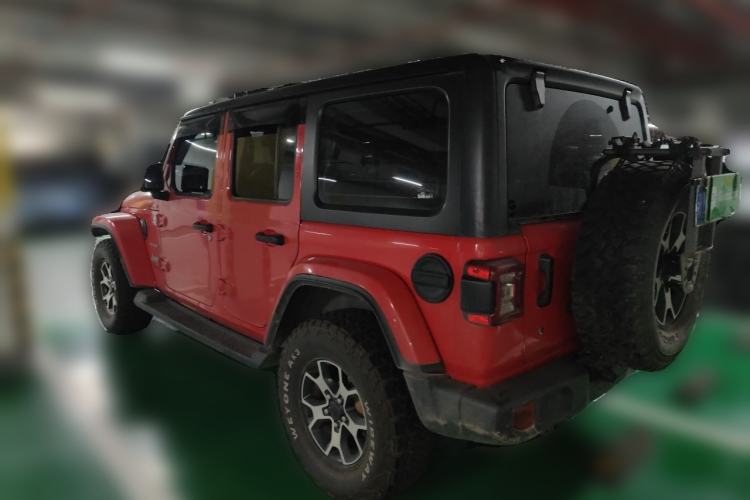 Used Jeep Wrangler 2018 2.0T Sahara Four-Door Edition Rear Left 45 Deg