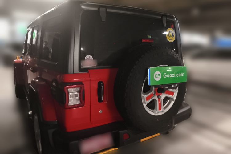 Used Jeep Wrangler 2018 2.0T Sahara Four-Door Edition Rear Left 45 Deg