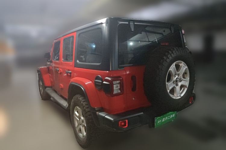 Used Jeep Wrangler 2018 2.0T Sahara Four-Door Edition Rear Left 45 Deg