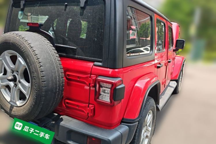 Used Jeep Wrangler 2018 2.0T Sahara Four-Door Edition Rear Right 45 Deg