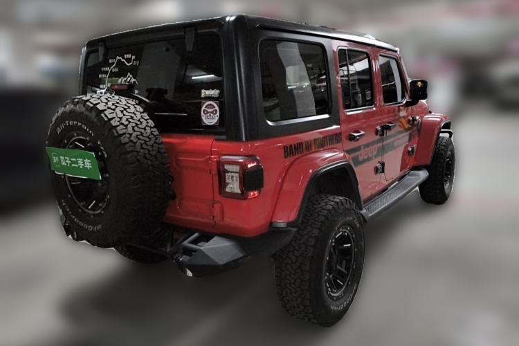 Used Jeep Wrangler 2018 2.0T Sahara Four-Door Edition Rear Right 45 Deg