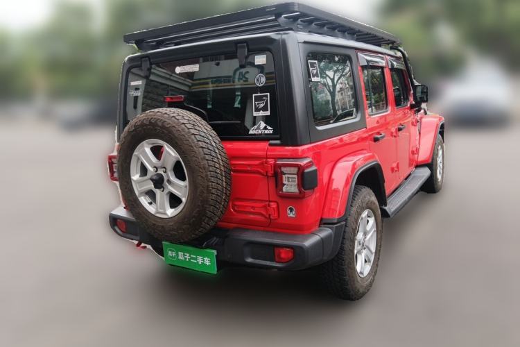 Used Jeep Wrangler 2018 2.0T Sahara Four-Door Edition Rear Right 45 Deg