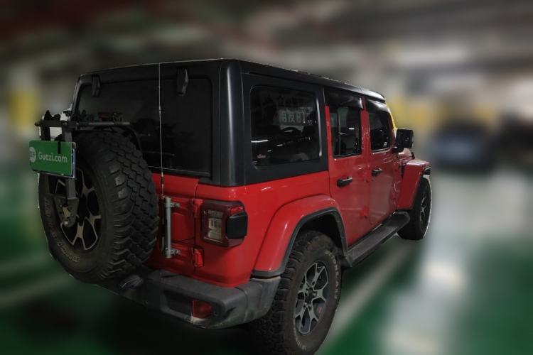 Used Jeep Wrangler 2018 2.0T Sahara Four-Door Edition Rear Right 45 Deg
