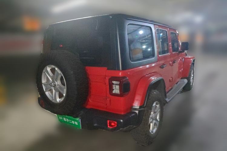 Used Jeep Wrangler 2018 2.0T Sahara Four-Door Edition Rear Right 45 Deg