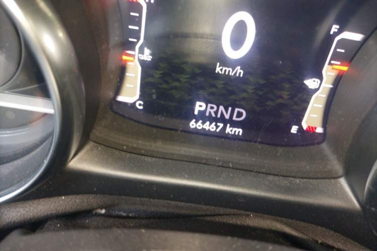 Used Jeep Wrangler 2018 2.0T Sahara Four-Door Edition Odometer Close Up