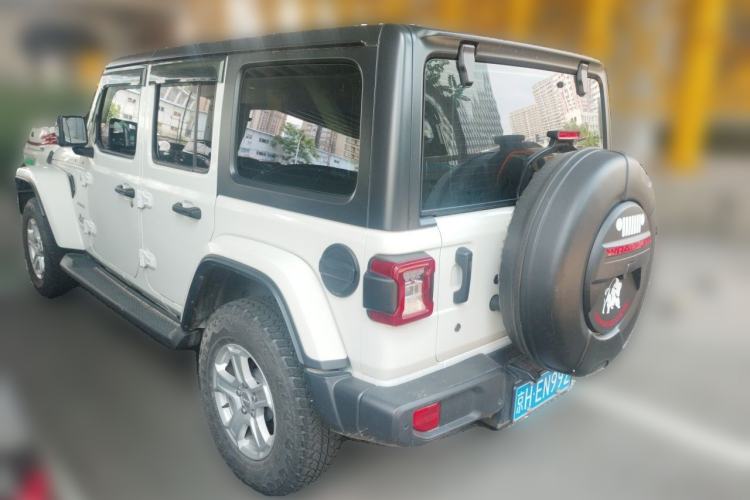 Used Jeep Wrangler 2018 2.0T Sahara Four-Door Edition Rear Left 45 Deg