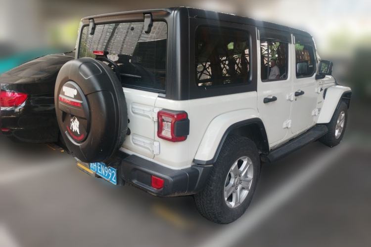 Used Jeep Wrangler 2018 2.0T Sahara Four-Door Edition Rear Right 45 Deg