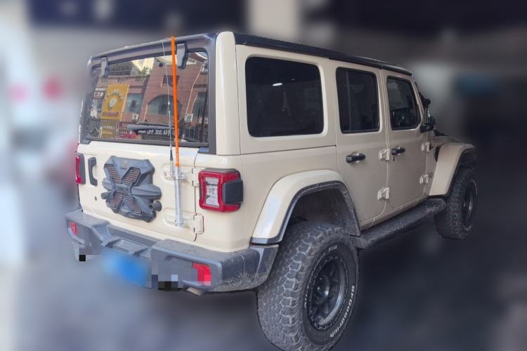 Used Jeep Wrangler 2018 2.0T Sahara Four-Door Edition Rear Right 45 Deg