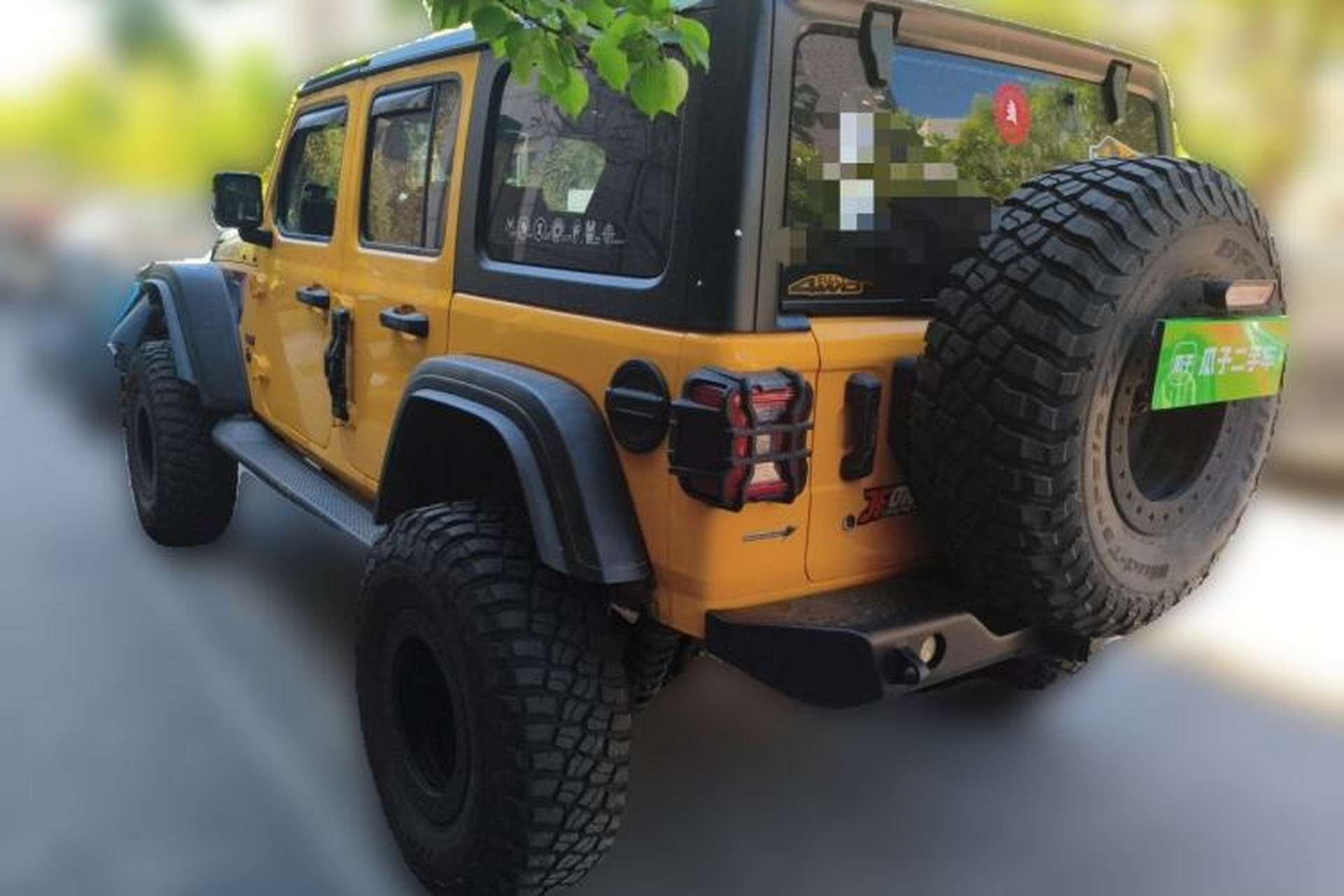 Used Jeep Wrangler 2018 2.0T Sahara Four-Door Edition Rear Left 45 Deg