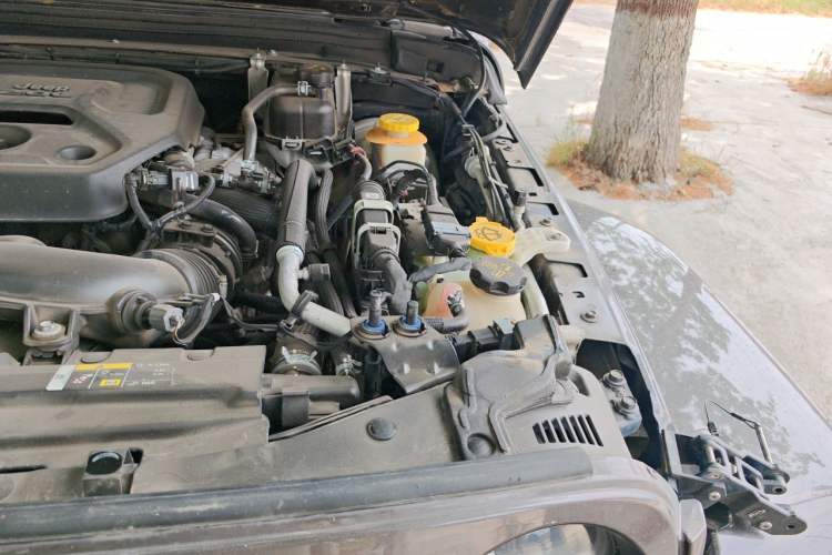 Used Jeep Wrangler 2019 2.0T Sahara Four-Door Version China VI Emission Standard Engine Bay Left