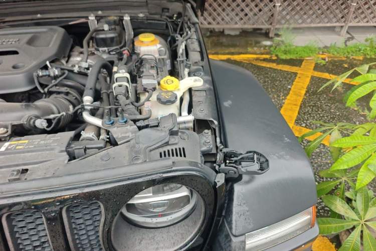 Used Jeep Wrangler 2019 2.0T Rubicon Four-Door Version China VI Emission Standard Engine Bay Left