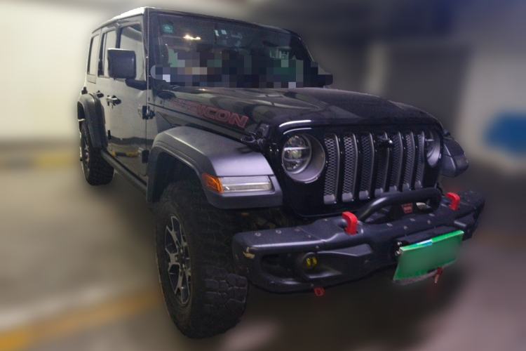 Used Jeep Wrangler 2019 2.0T Rubicon Four-Door Version China V Emission Standard Front Right 45 Deg