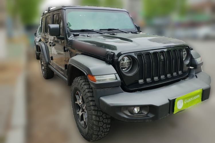 Used Jeep Wrangler 2019 2.0T Rubicon Four-Door Version China VI Emission Standard Front Right 45 Deg