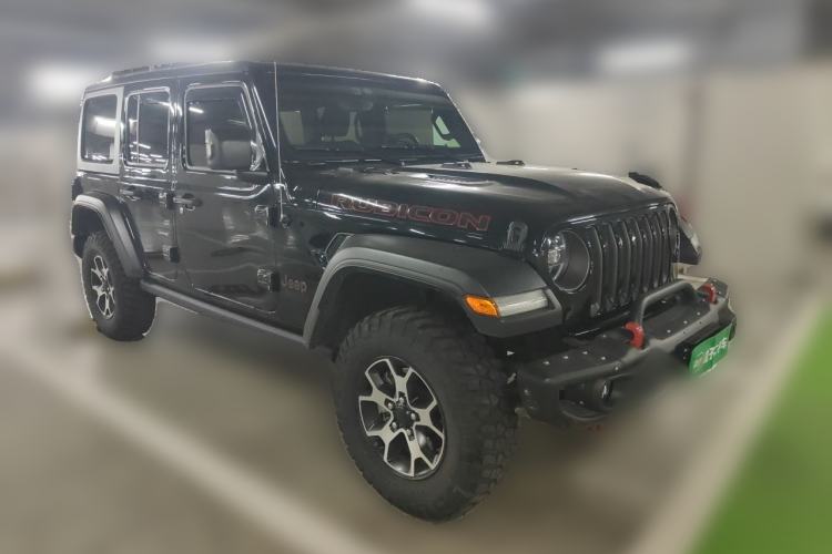 Used Jeep Wrangler 2019 2.0T Rubicon Four-Door Version China VI Emission Standard Front Right 45 Deg