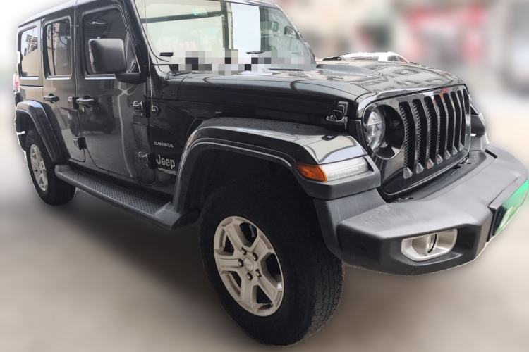 Used Jeep Wrangler 2019 2.0T Sahara Four-Door Version China VI Emission Standard Front Right 45 Deg