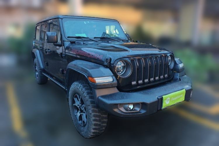 Used Jeep Wrangler 2019 2.0T Rubicon Four-Door Version China VI Emission Standard Front Right 45 Deg