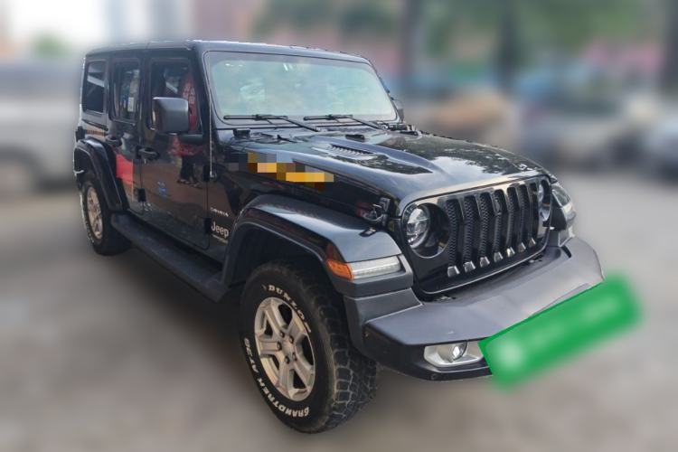 Used Jeep Wrangler 2019 2.0T Sahara Four-Door Version China VI Emission Standard Front Right 45 Deg