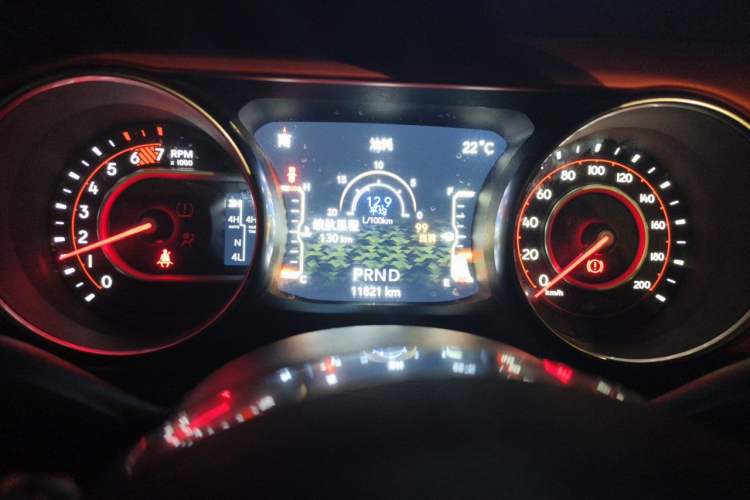 Used Jeep Wrangler 2019 2.0T Rubicon Four-Door Version China V Emission Standard Instrument Cluster