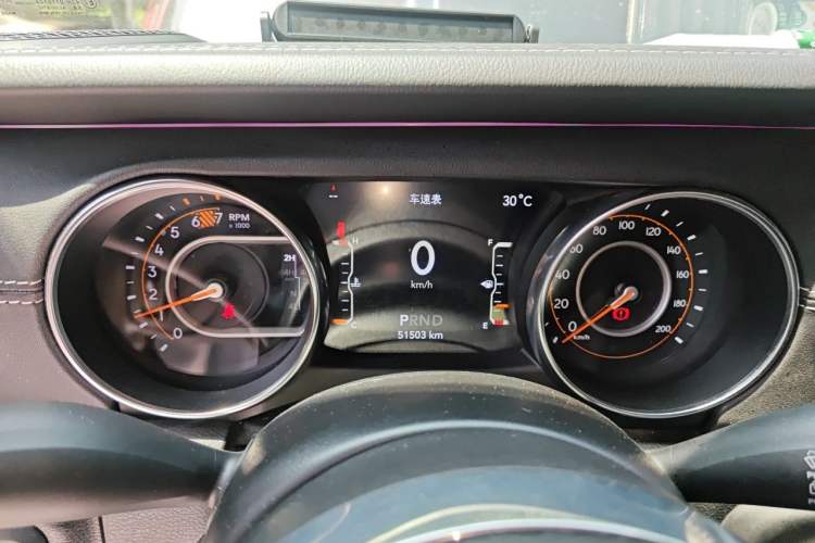 Used Jeep Wrangler 2019 2.0T Sahara Four-Door Version China VI Emission Standard Instrument Cluster