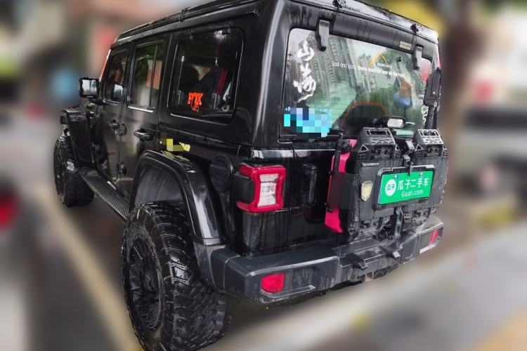 Used Jeep Wrangler 2019 2.0T Sahara Four-Door Version China VI Emission Standard Rear Left 45 Deg