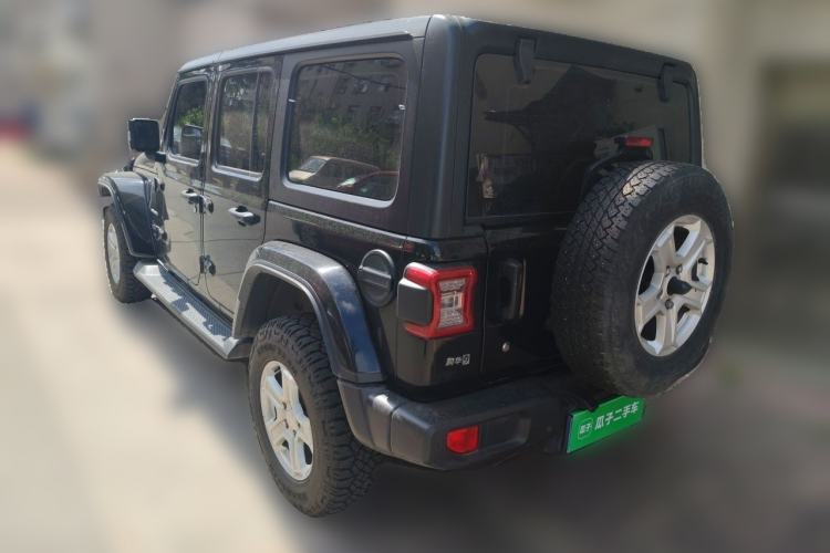 Used Jeep Wrangler 2019 2.0T Sahara Four-Door Version China VI Emission Standard Rear Left 45 Deg