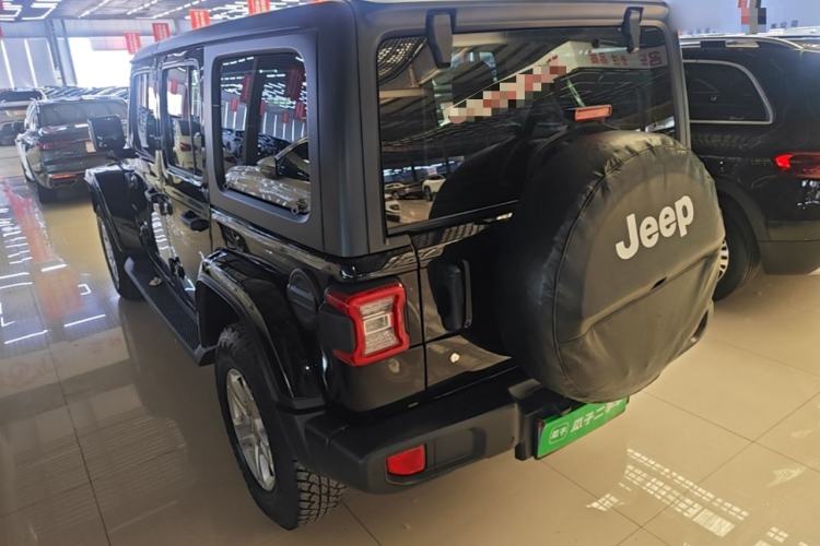 Used Jeep Wrangler 2019 2.0T Sahara Four-Door Version China VI Emission Standard Rear Left 45 Deg