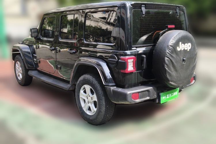 Used Jeep Wrangler 2019 2.0T Sahara Four-Door Electric Convertible China VI Emission Standard Rear Left 45 Deg