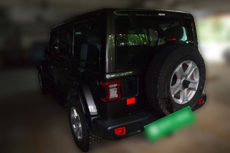 Used Jeep Wrangler 2019 2.0T Sahara Four-Door Electric Convertible China VI Emission Standard Rear Left 45 Deg