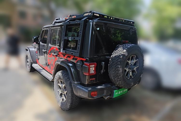 Used Jeep Wrangler 2019 2.0T Sahara Four-Door Version China VI Emission Standard Rear Left 45 Deg