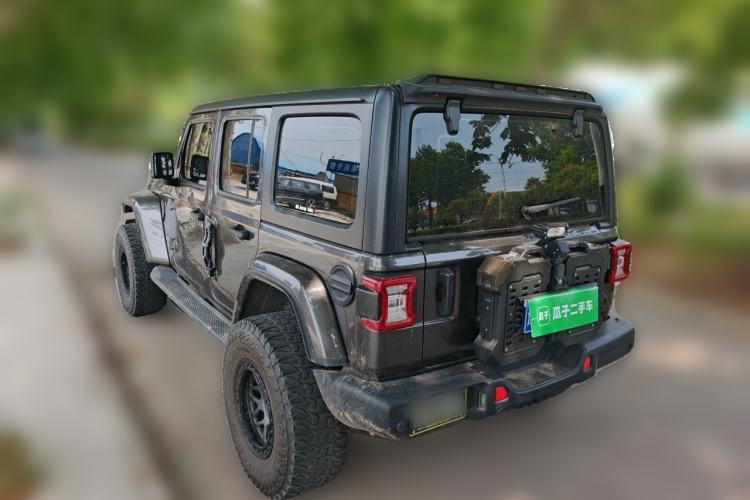 Used Jeep Wrangler 2019 2.0T Sahara Four-Door Version China VI Emission Standard Rear Left 45 Deg