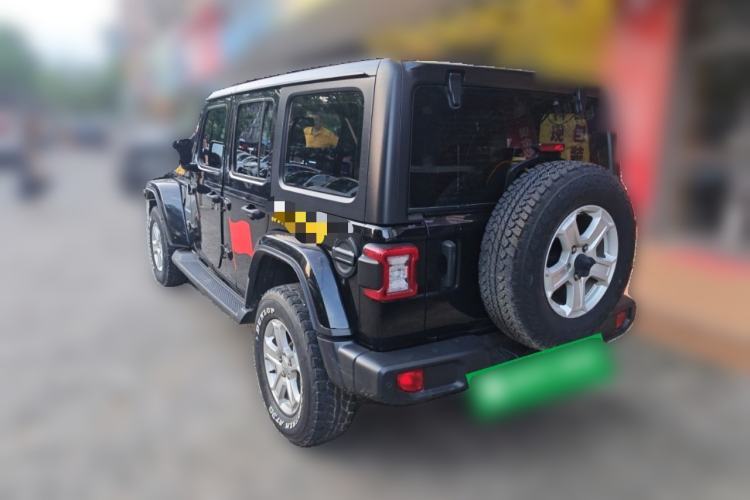 Used Jeep Wrangler 2019 2.0T Sahara Four-Door Version China VI Emission Standard Rear Left 45 Deg