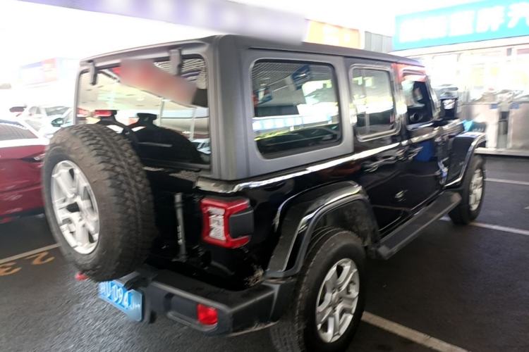 Used Jeep Wrangler 2019 2.0T Sahara Four-Door Version China VI Emission Standard Rear Right 45 Deg
