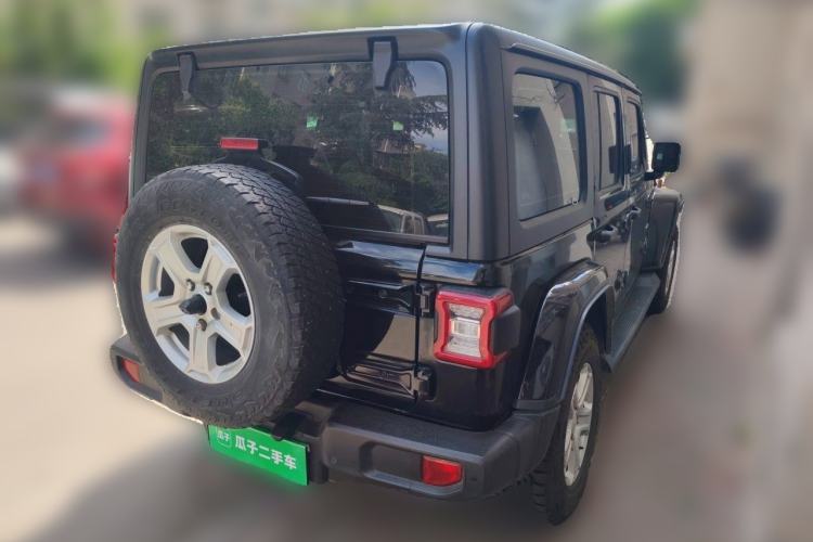Used Jeep Wrangler 2019 2.0T Sahara Four-Door Version China VI Emission Standard Rear Right 45 Deg