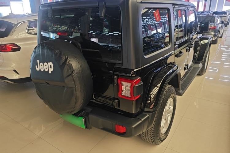 Used Jeep Wrangler 2019 2.0T Sahara Four-Door Version China VI Emission Standard Rear Right 45 Deg